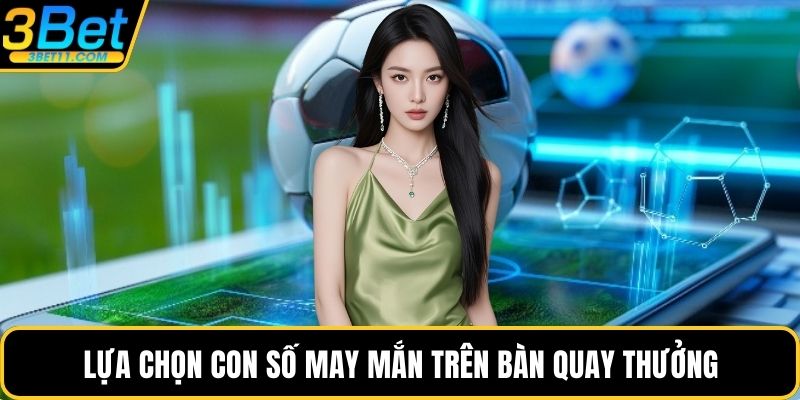 Lựa chọn con số may mắn trên bàn quay thưởng