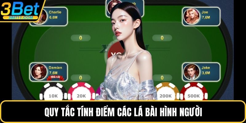 Quy tắc tính điểm các lá bài hình người
